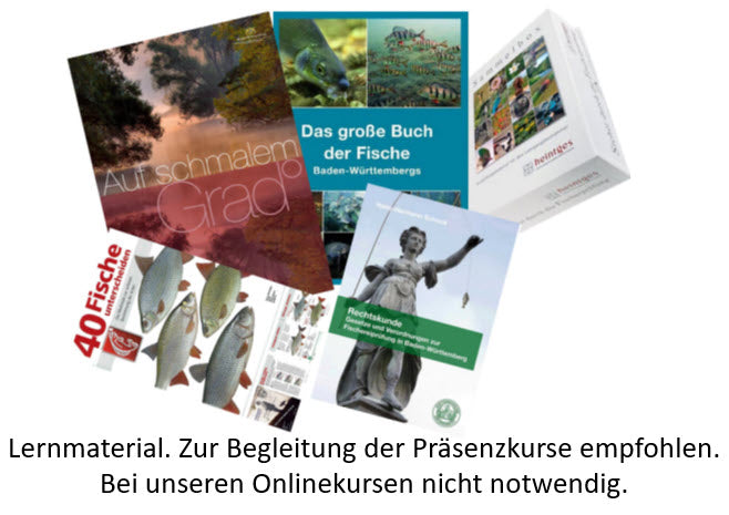 Online-Kurs für Fischereischein-Prüfungen in Baden-Württemberg. Praxistag enthalten.